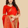 Wedding Party Function Silk Red Saree