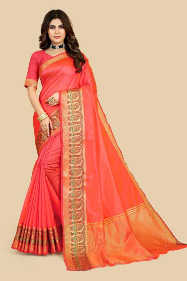 Banarasi Wedding Party Silk Pink Saree