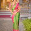 Wedding Designer Bridal Mahendi Silk Saree