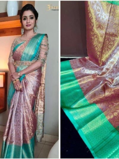 Bollywood Designer Silk Pink Saree