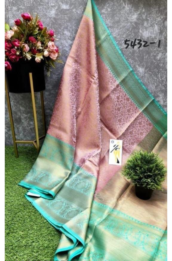 Bollywood Designer Silk Pink Saree