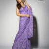 Online Lavender Bollywood Sequence Saree