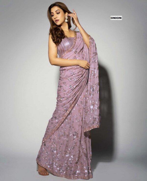 Online Pink Party Wear Fancy Saree