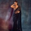 Black Fancy Sequence Saree