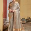 Grey Saree for Wedding Party Wear