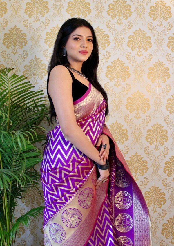 Purple Saree