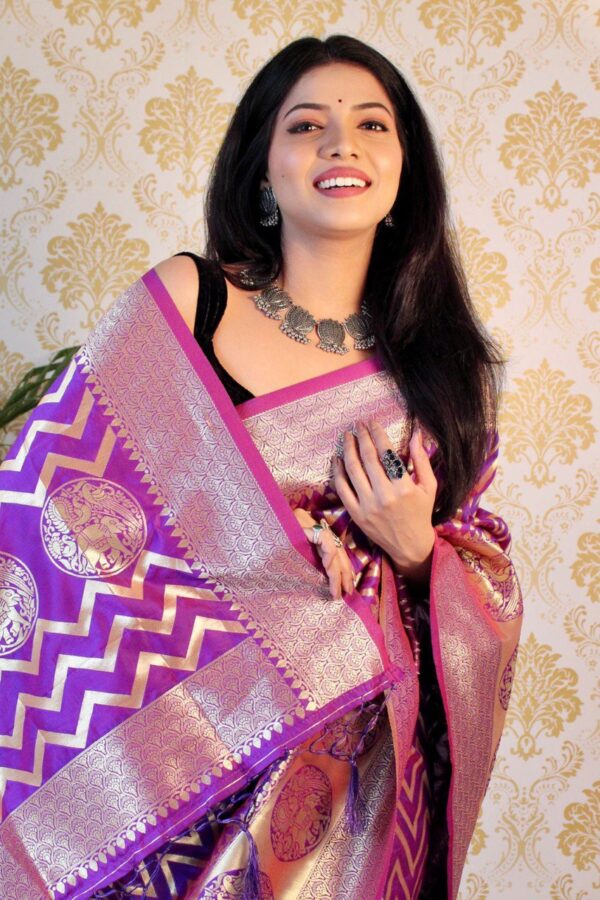 Purple Saree