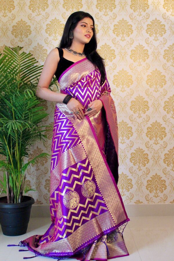 Purple Saree