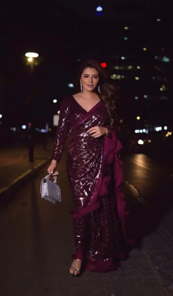 Purple Saree