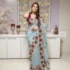 Sky Blue Saree