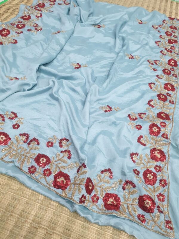 Sky Blue Saree