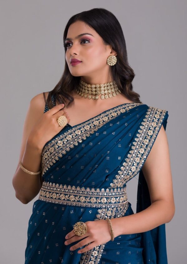 Blue Saree