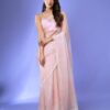 Latest Fashion Organza Work Pink Saree