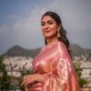 Banarasi Stylish Wedding Silk Pink Saree