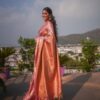 Banarasi Stylish Wedding Silk Pink Saree