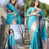 Wedding Kanjivaram Sky Blue Saree