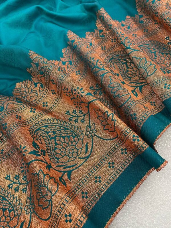 Wedding Kanjivaram Sky Blue Saree