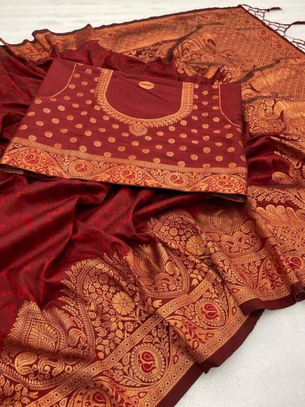 Maroon Saree