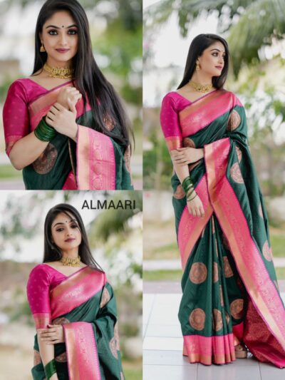 Banarasi Traditional Silk Green Saree