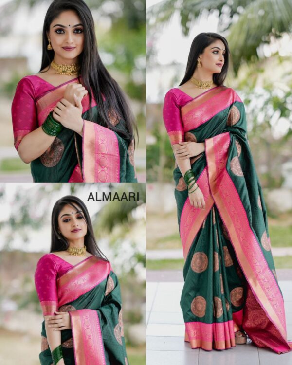 Banarasi Traditional Silk Green Saree