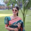 Wedding Festival wear Sky Blue Saree