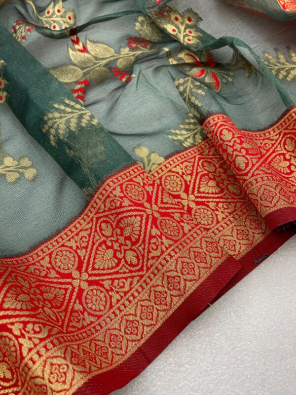 Wedding Festival wear Sky Blue Saree