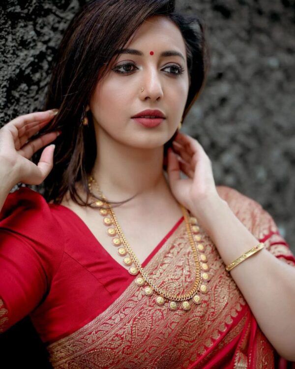 Traditional Wedding Silk Maroon Saree