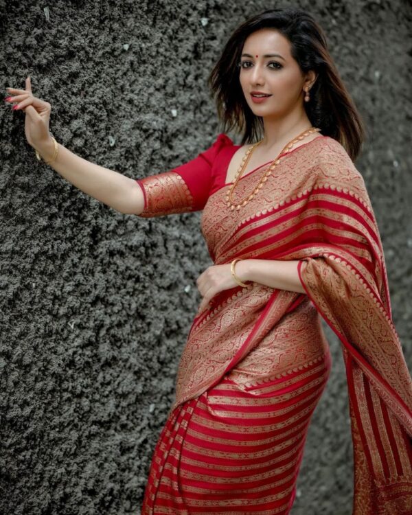 Traditional Wedding Silk Maroon Saree