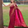 Kanjivaram Wedding Silk Pink Saree