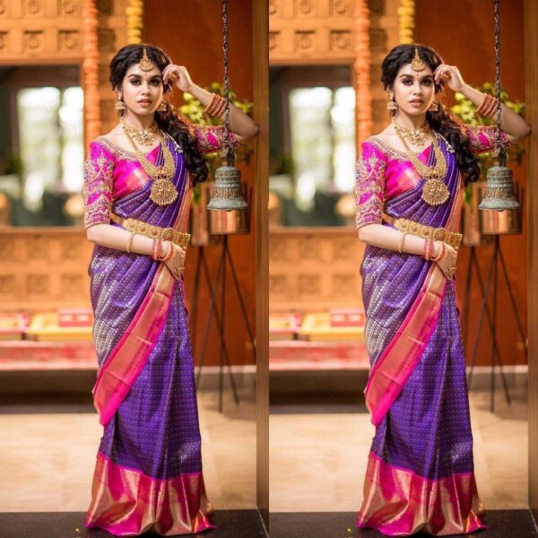 Purple Saree