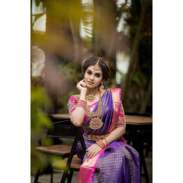 Purple Saree