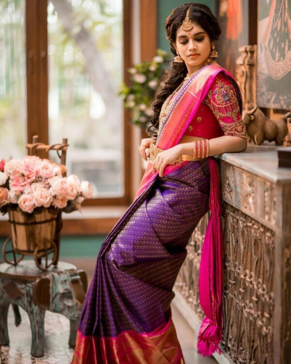 Purple Saree