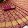 Banarasi Ethnic Wedding Silk Purple Saree