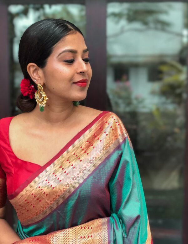 Bollywood Wedding Silk Sky Blue Saree