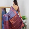 Bollywood Wedding Silk Blue Saree
