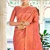 Stylish Women Wedding Silk Pink Saree