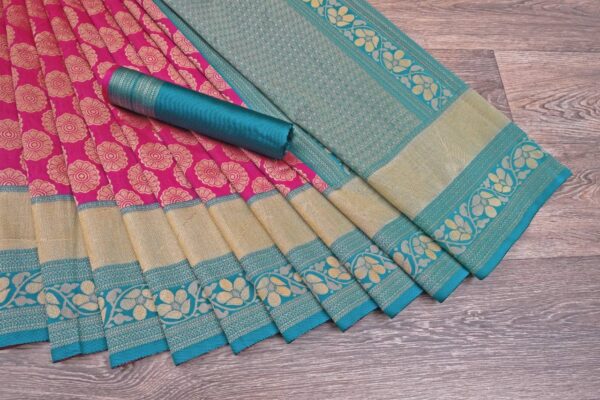 Banarasi Wedding Function Silk Pink Saree
