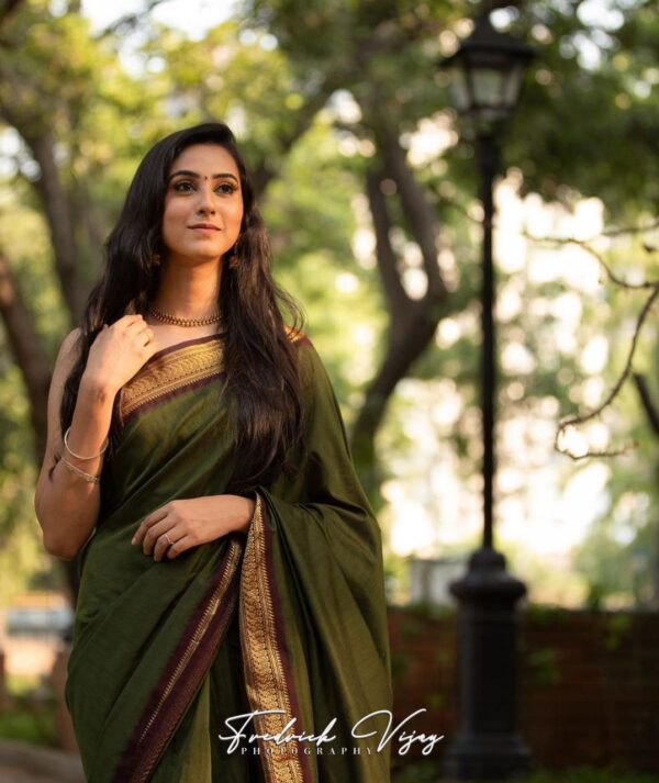 Wedding Silk Formal Green Saree