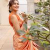 Wedding Kanjivaram Orange Saree