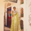 Designer Function wear Yellow Saree