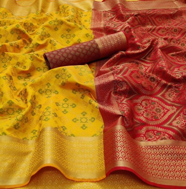 Wedding Haldi Function Yellow Saree