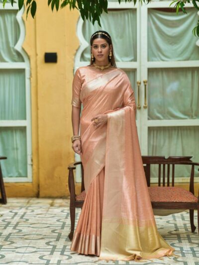 Bollywood Silk Pink Saree