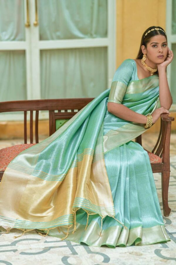 Sky Blue Saree