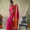 Traditional Wedding Banarasi Pink Saree