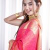 Traditional Wedding Banarasi Pink Saree