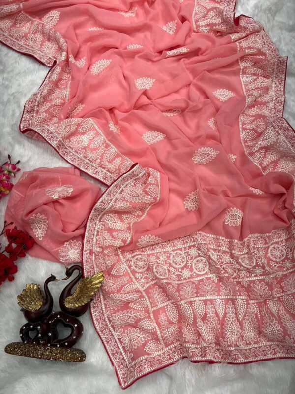 Pink Saree