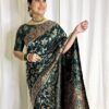 Wedding Designer Silk Green Saree