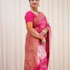 Traditional Wedding Silk Pink Saree