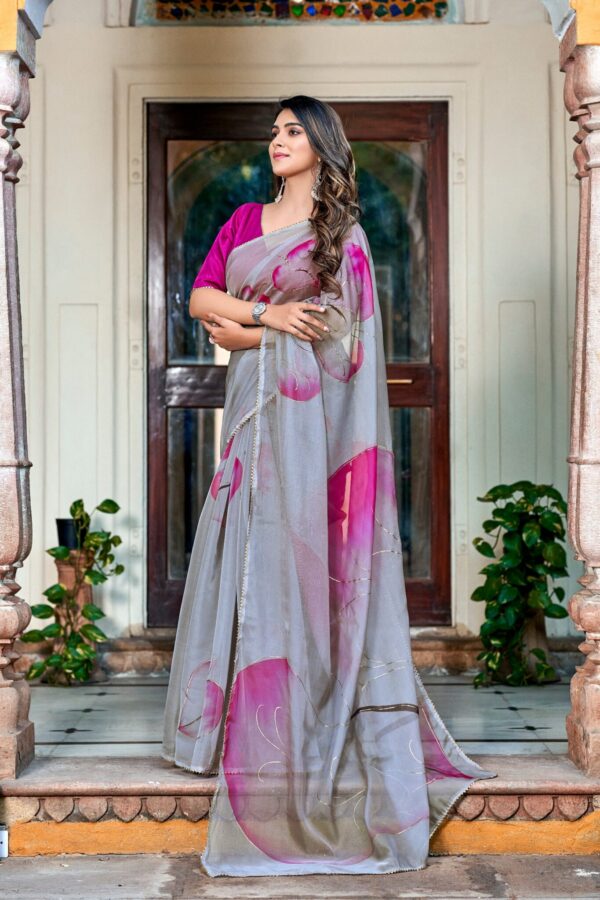 Grey Saree