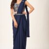 Party Style Ready to wear Blue Saree